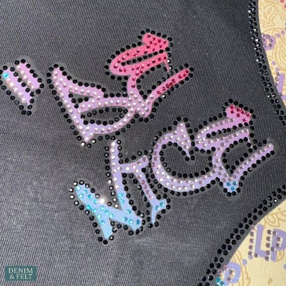 Left Point Limited Edition Bear Rhinestone Black T-Shirt Size XL NEW/NWT - Picture 6 of 11